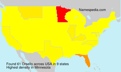 Surname Orsello in USA Surname Orsello in USA