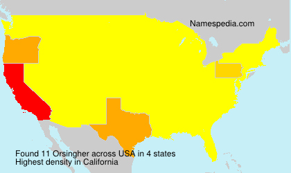 Surname Orsingher in USA Surname Orsingher in USA
