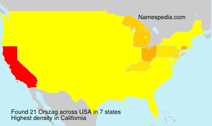 Surname Orszag in USA Surname Orszag in USA
