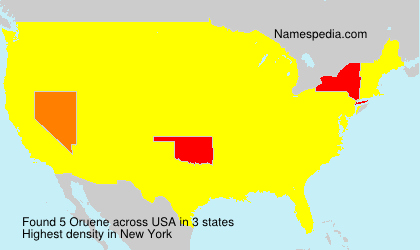 Surname Oruene in USA Surname Oruene in USA