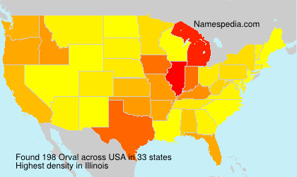 Surname Orval in USA Surname Orval in USA