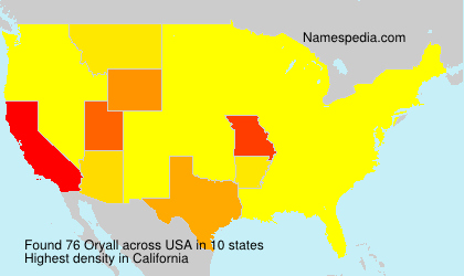 Surname Oryall in USA Surname Oryall in USA