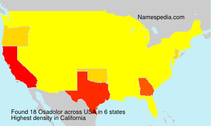 Surname Osadolor in USA Surname Osadolor in USA