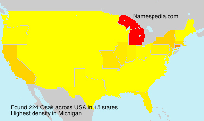 Surname Osak in USA Surname Osak in USA