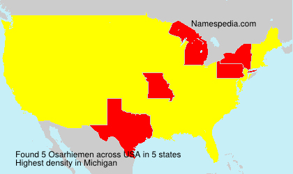 Surname Osarhiemen in USA Surname Osarhiemen in USA