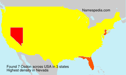 Surname Osdon in USA Surname Osdon in USA