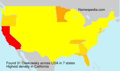 Surname Osekowsky in USA Surname Osekowsky in USA