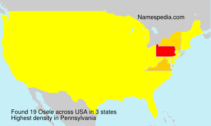 Surname Osele in USA Surname Osele in USA