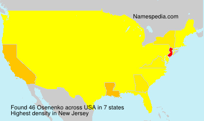 Surname Osenenko in USA Surname Osenenko in USA