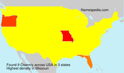 Surname Osenniy in USA Surname Osenniy in USA