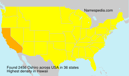Surname Oshiro in USA Surname Oshiro in USA