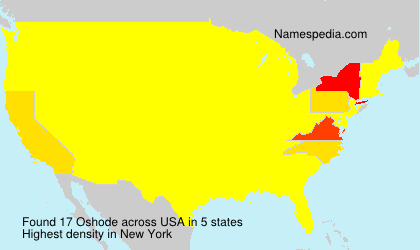 Surname Oshode in USA Surname Oshode in USA