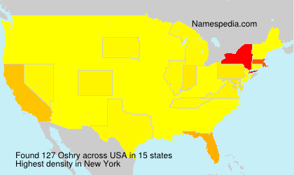 Surname Oshry in USA