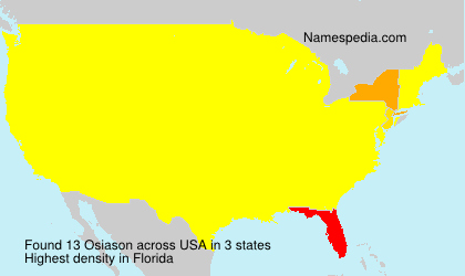 Surname Osiason in USA Surname Osiason in USA