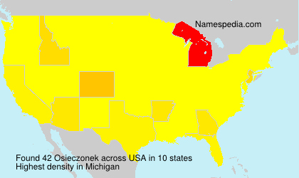 Surname Osieczonek in USA Surname Osieczonek in USA