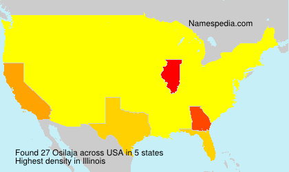 Surname Osilaja in USA Surname Osilaja in USA