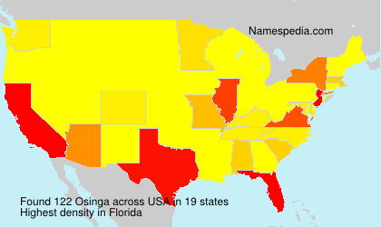 Surname Osinga in USA Surname Osinga in USA