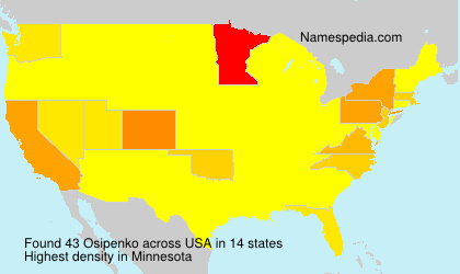 Surname Osipenko in USA Surname Osipenko in USA