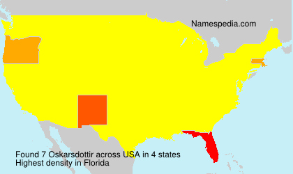 Surname Oskarsdottir in USA Surname Oskarsdottir in USA