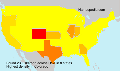 Surname Oskarson in USA Surname Oskarson in USA