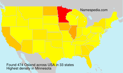 Surname Osland in USA Surname Osland in USA