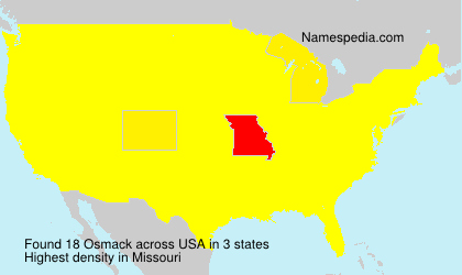 Surname Osmack in USA Surname Osmack in USA