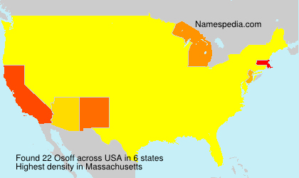 Surname Osoff in USA Surname Osoff in USA
