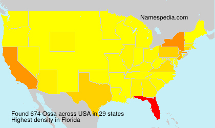 Surname Ossa in USA Surname Ossa in USA