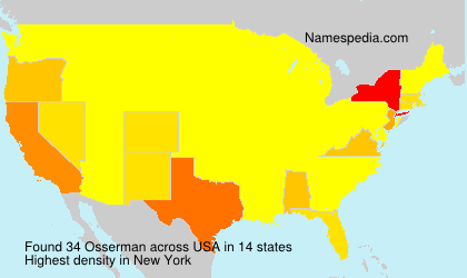 Surname Osserman in USA Surname Osserman in USA