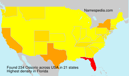 Surname Ossorio in USA Surname Ossorio in USA