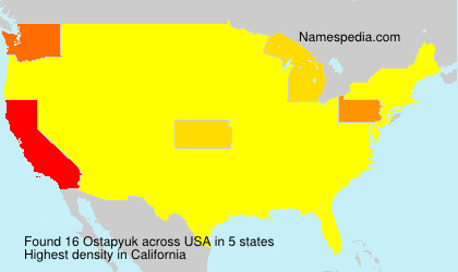 Surname Ostapyuk in USA Surname Ostapyuk in USA