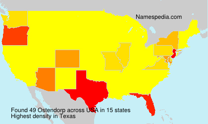 Surname Ostendorp in USA