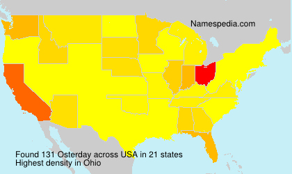 Surname Osterday in USA Surname Osterday in USA