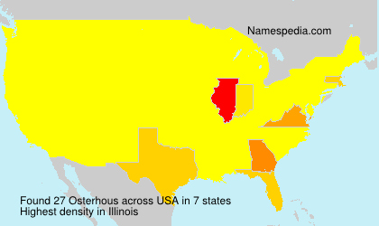 Surname Osterhous in USA Surname Osterhous in USA