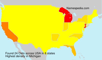 Surname Osto in USA