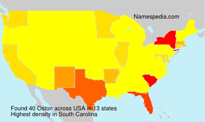 Surname Oston in USA Surname Oston in USA