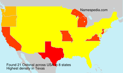 Surname Ostonal in USA Surname Ostonal in USA