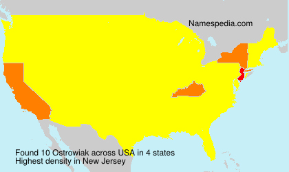 Surname Ostrowiak in USA Surname Ostrowiak in USA