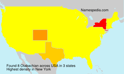Surname Otabachian in USA Surname Otabachian in USA