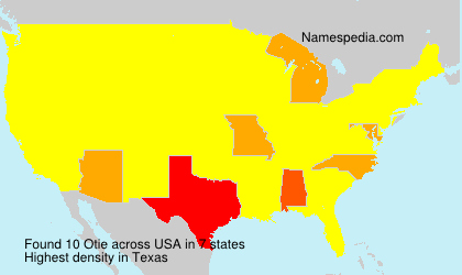 Surname Otie in USA Surname Otie in USA