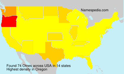 Surname Otnes in USA Surname Otnes in USA