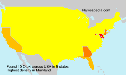 Surname Otoki in USA Surname Otoki in USA