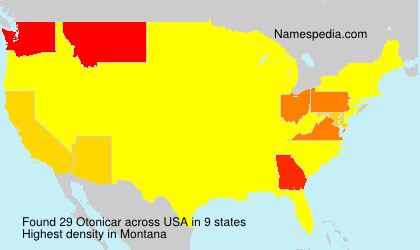 Surname Otonicar in USA Surname Otonicar in USA