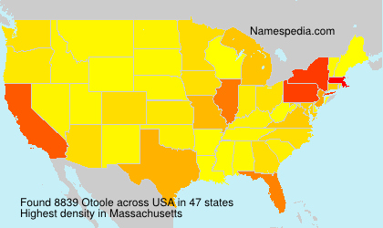 Surname Otoole in USA Surname Otoole in USA