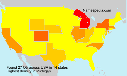 Surname Otr in USA Surname Otr in USA