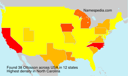 Surname Ottosson in USA Surname Ottosson in USA