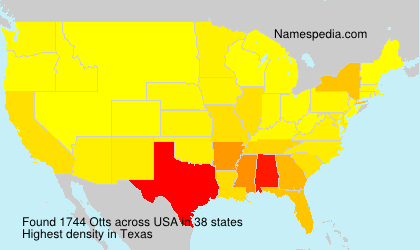 Surname Otts in USA Surname Otts in USA