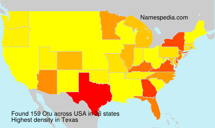 Surname Otu in USA Surname Otu in USA