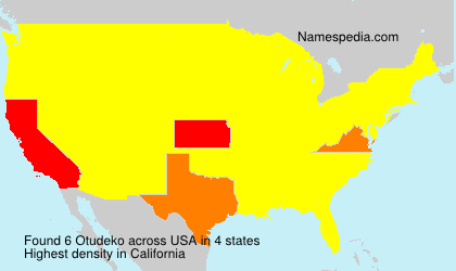 Surname Otudeko in USA Surname Otudeko in USA