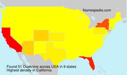 Surname Ouaknine in USA